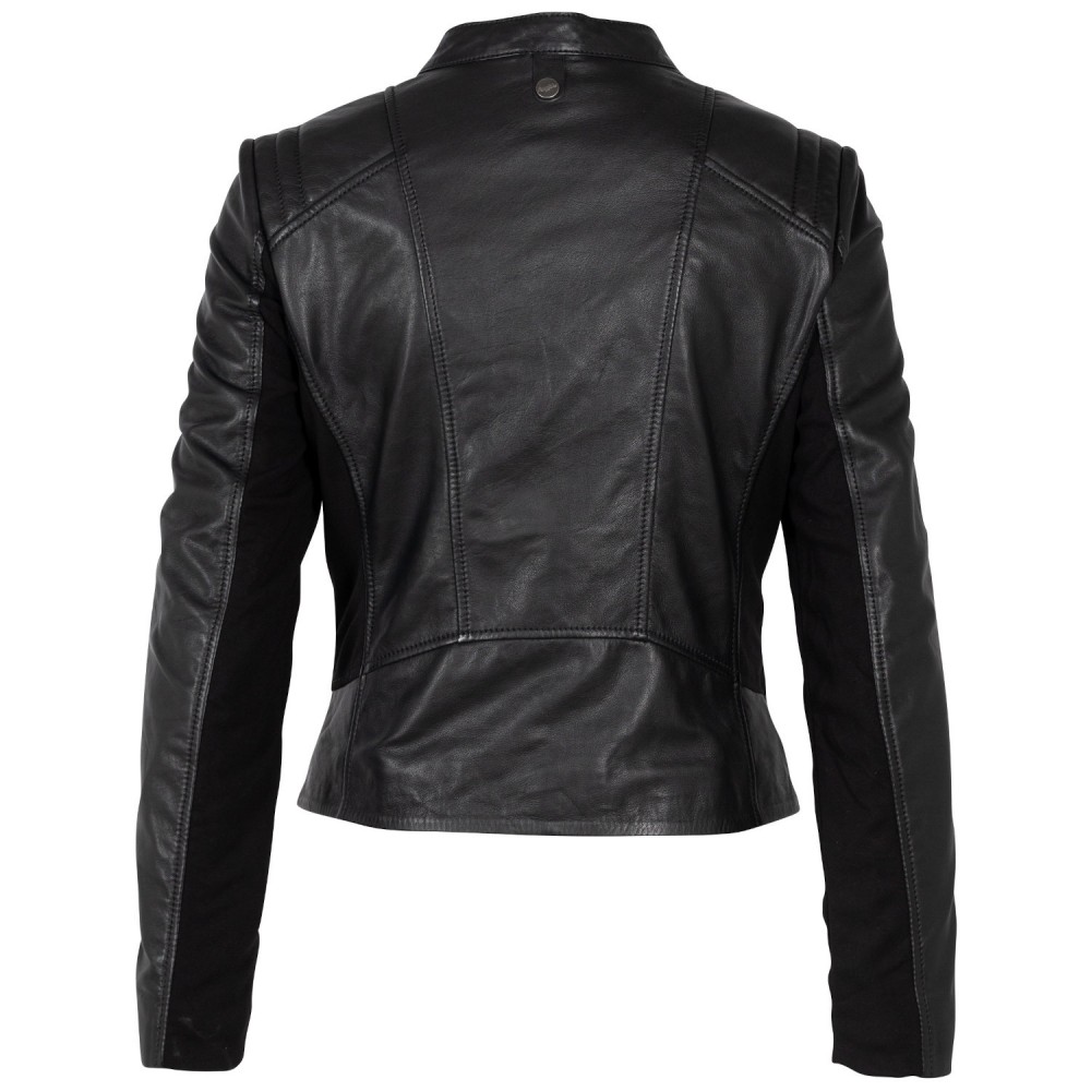 Kurtka skórzana damska Mauritius Czarna MWBylli - readytowear