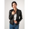Kurtka skórzana damska Mauritius Czarna MWBylli – Kurtki skórzane