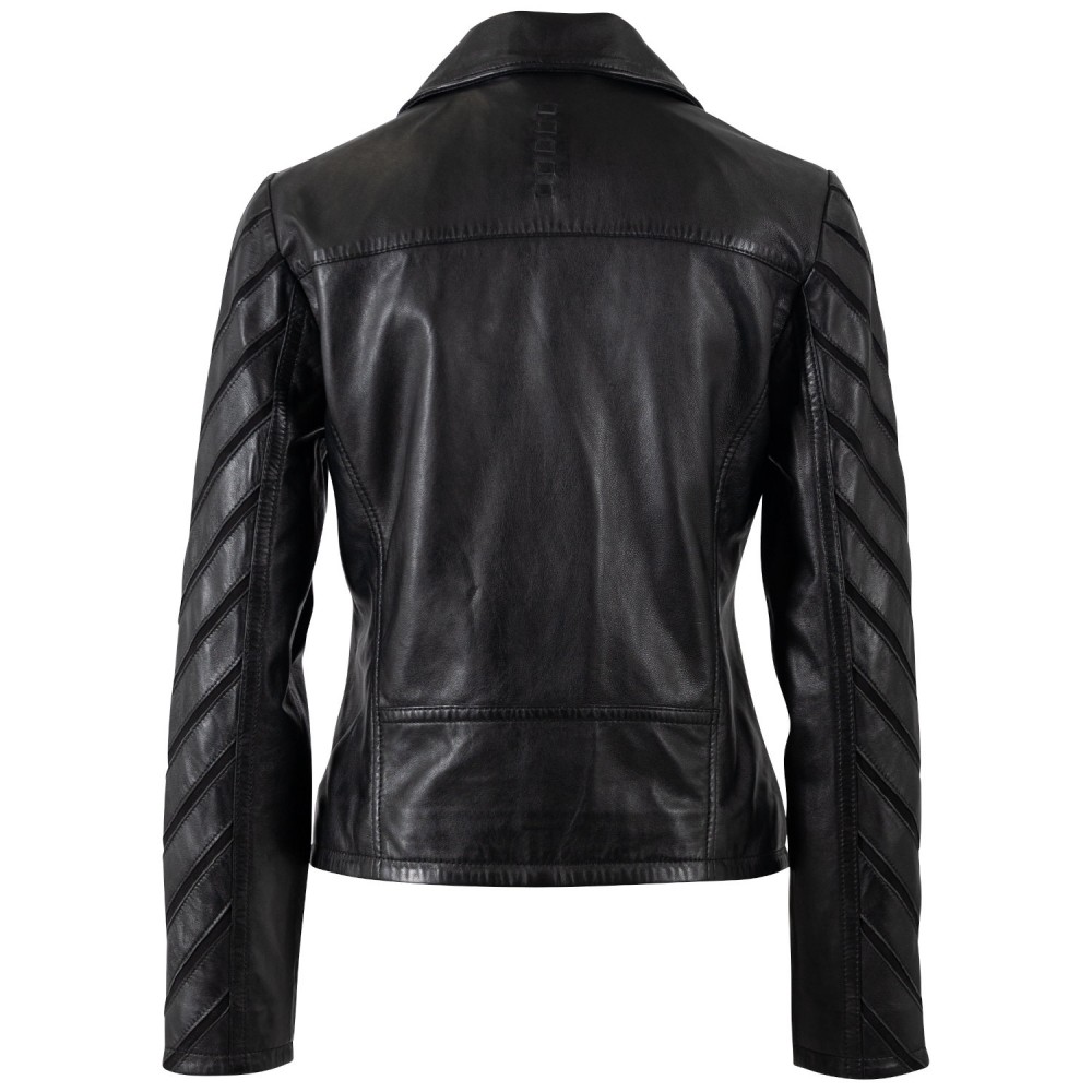 Kurtka skórzana damska Mauritius Czarna MWCady