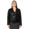 Kurtka skórzana damska Mauritius Czarna MWCady