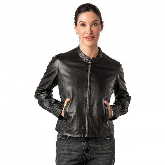 Kurtka skórzana damska Mauritius Czarna MWCandie