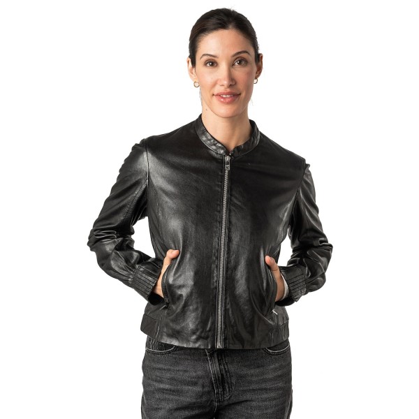 Kurtka skórzana damska Mauritius Czarna MWCandie