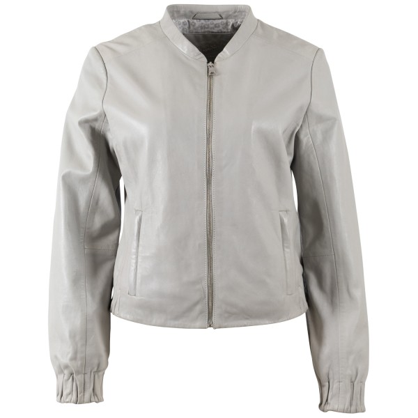 Skórzana Kurtka Damska Mauritius Srebrnoszara MWCassie