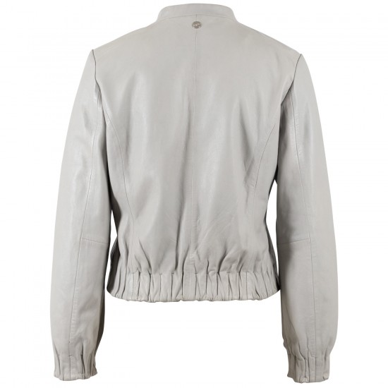 Skórzana Kurtka Damska Mauritius Srebrnoszara MWCassie