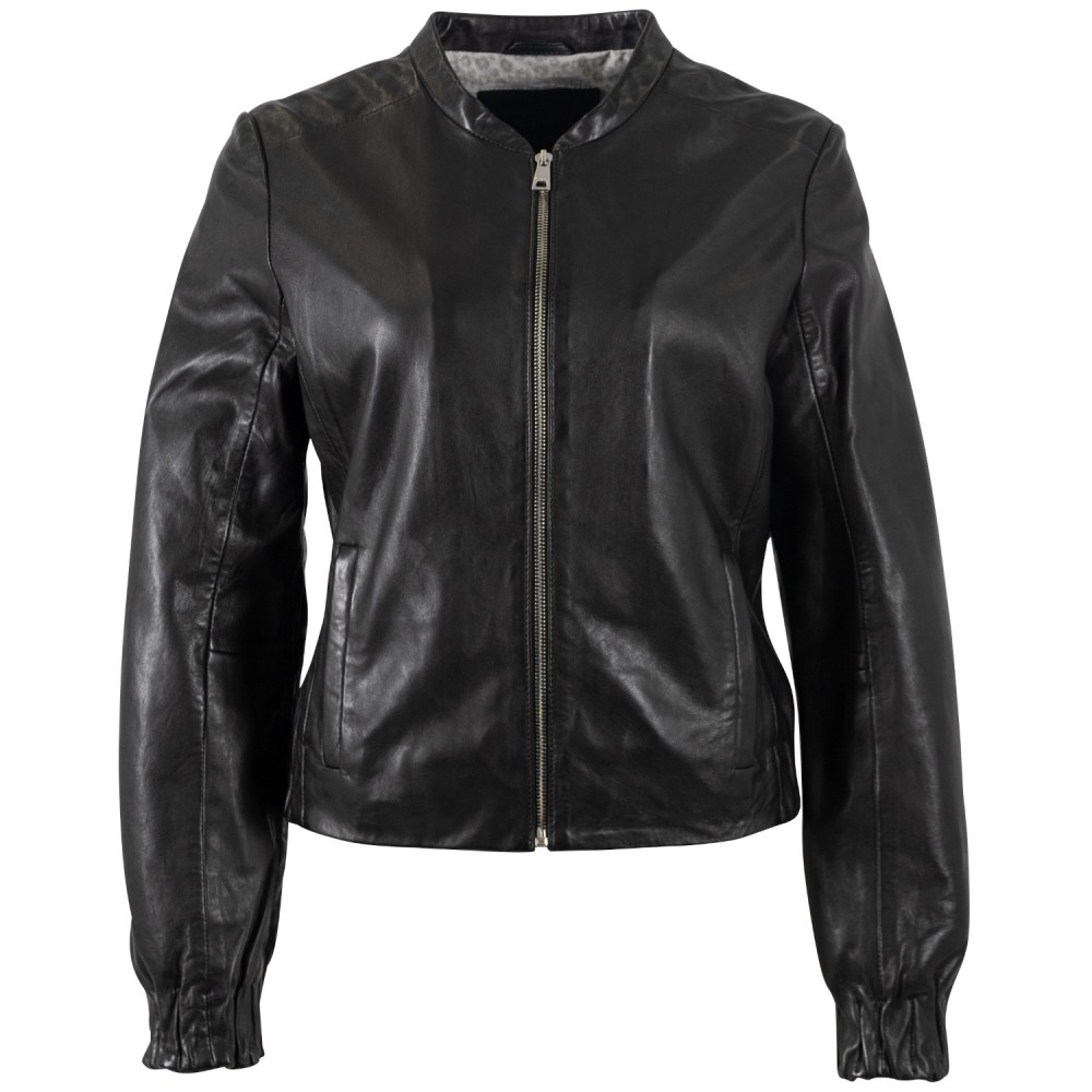 Skórzana Kurtka Damska Mauritius Czarna MWCassie - readytowear