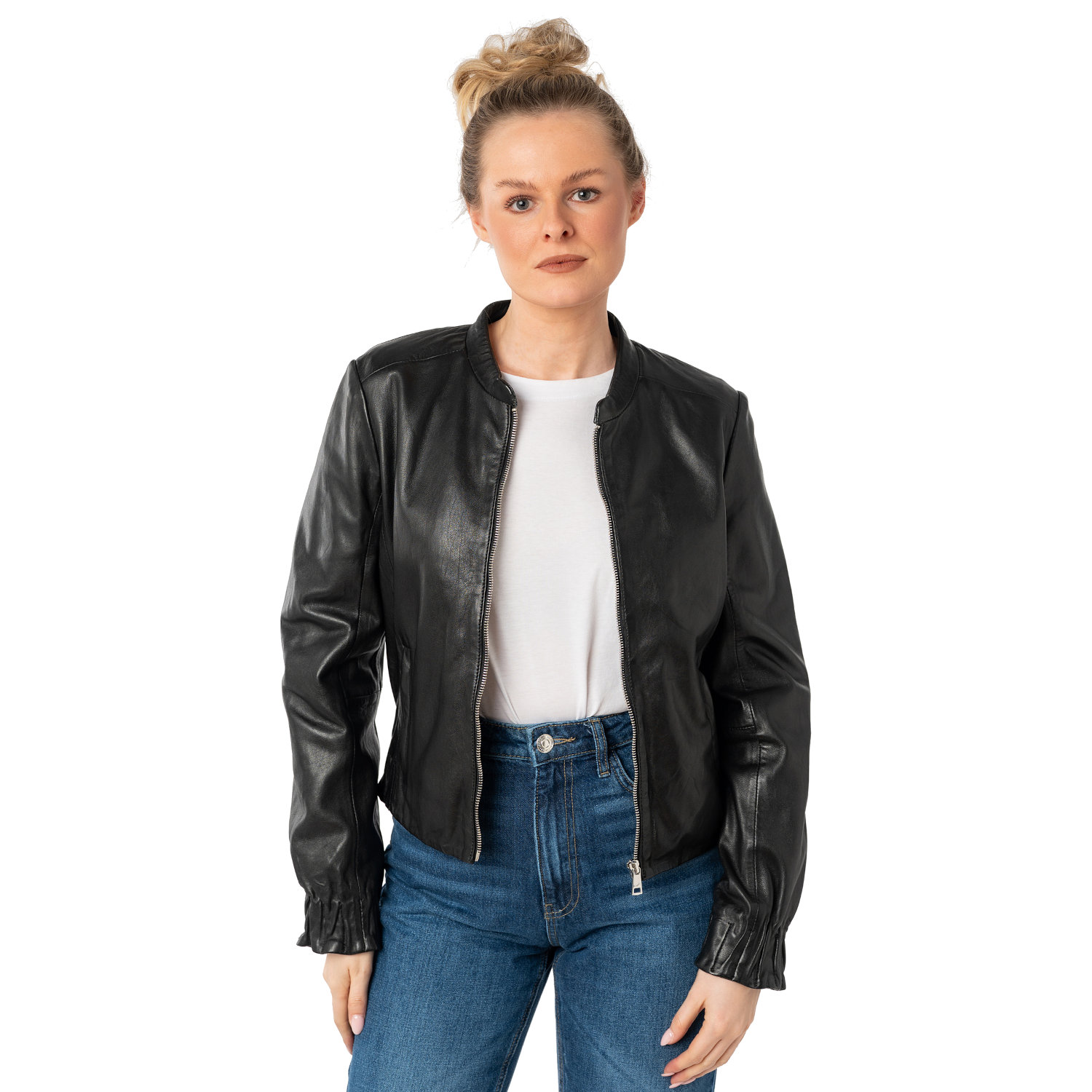 Skórzana Kurtka Damska Mauritius Czarna MWCassie – Kurtki skórzane