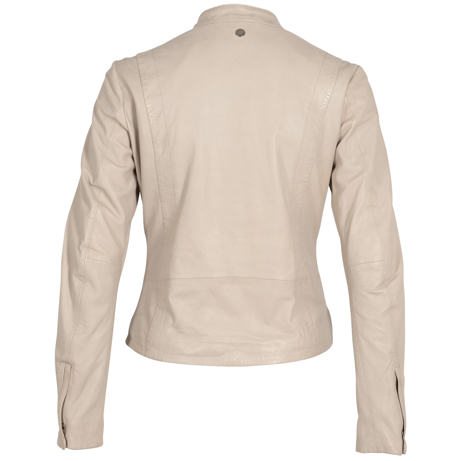 Kurtka skórzana damska Mauritius kość słoniowa MWCelly – Kurtki skórzane