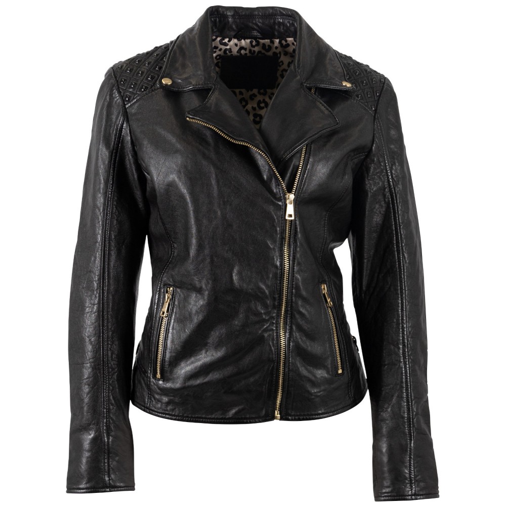 Kurtka skórzana damska Mauritius Czarna MWChlara - readytowear