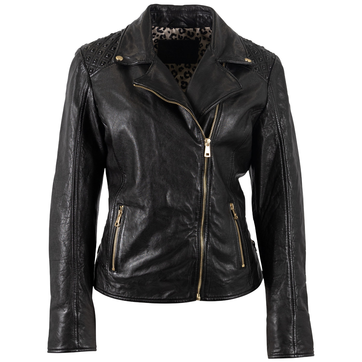 Kurtka skórzana damska Mauritius Czarna MWChlara – Kurtki skórzane