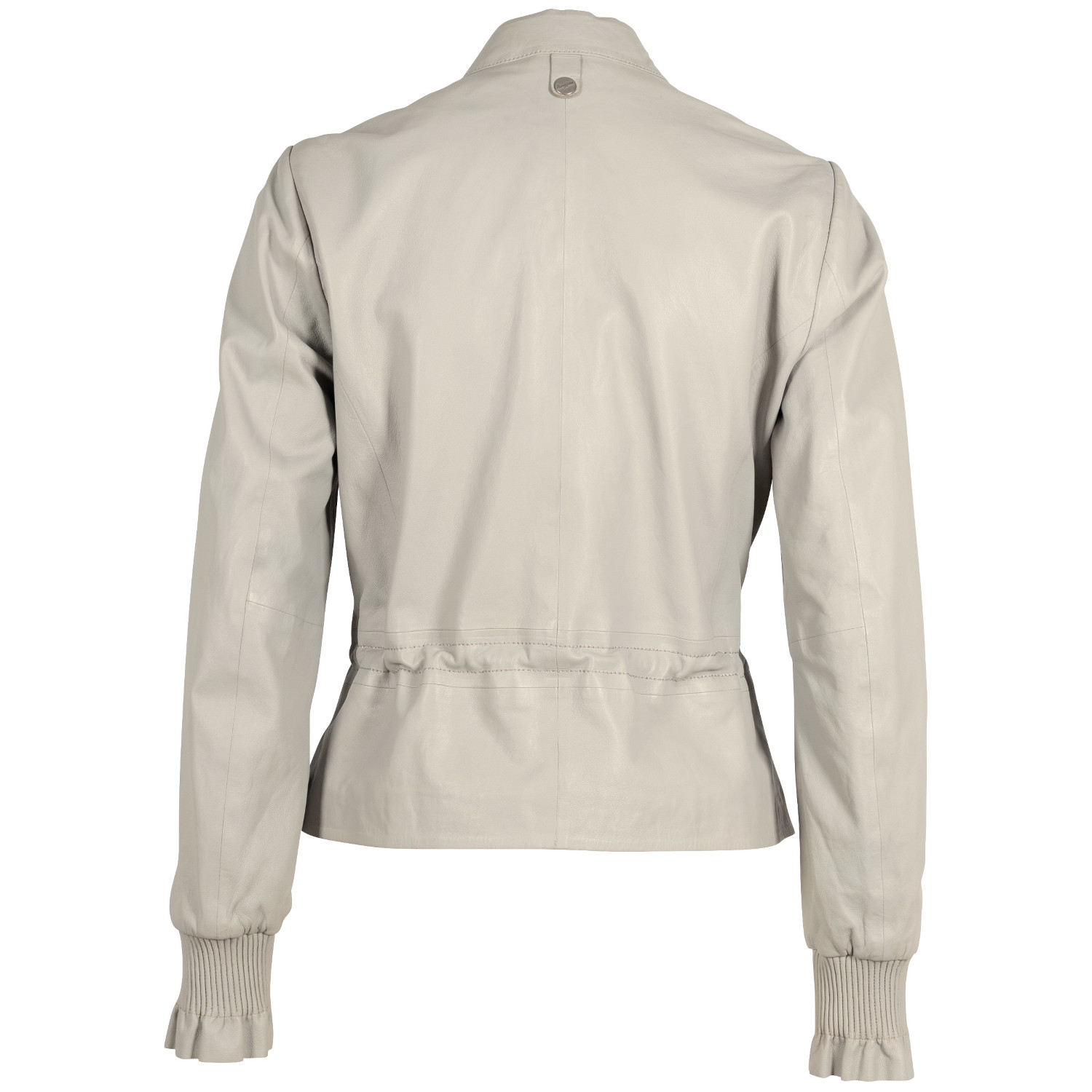 Kurtka skórzana damska Mauritius srebrnoszara MWEbelle – Kurtki skórzane