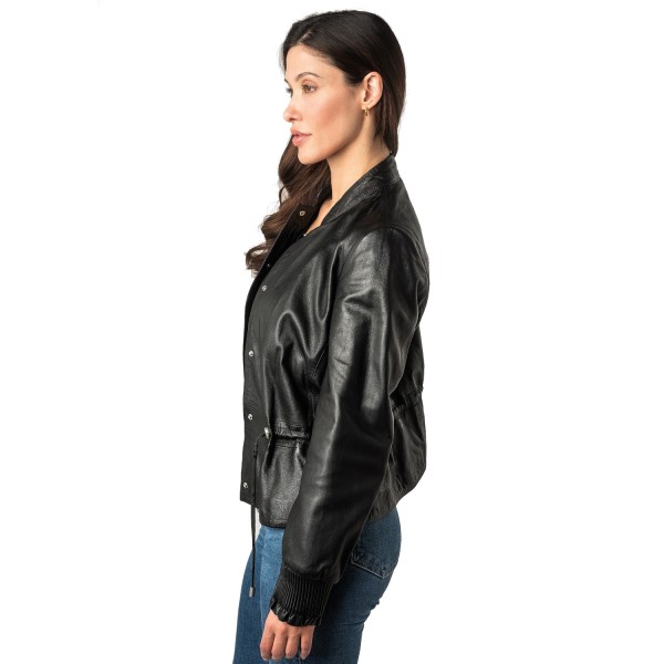 Kurtka skórzana damska Mauritius Czarna MWEbelle