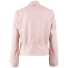 Damska krótka skórzana kurtka Mauritius Dusty Pink MWEliz