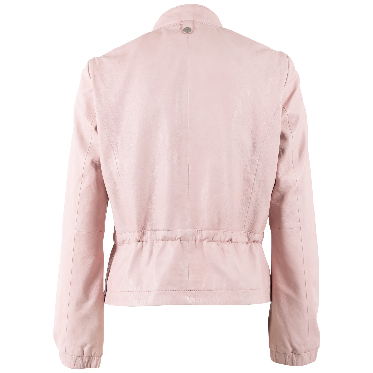 Damska krótka skórzana kurtka Mauritius Dusty Pink MWEliz