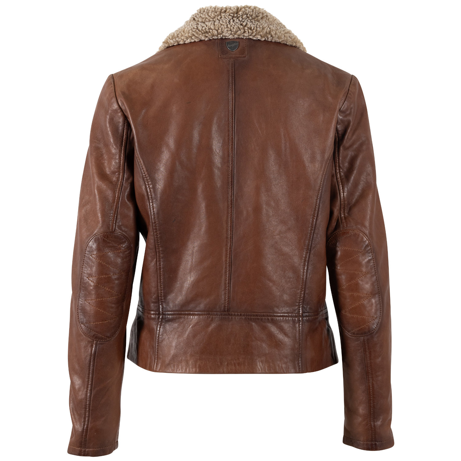 Kurtka skórzana damska Mauritius Ciemny koniak MWElora – Kurtki zimowe