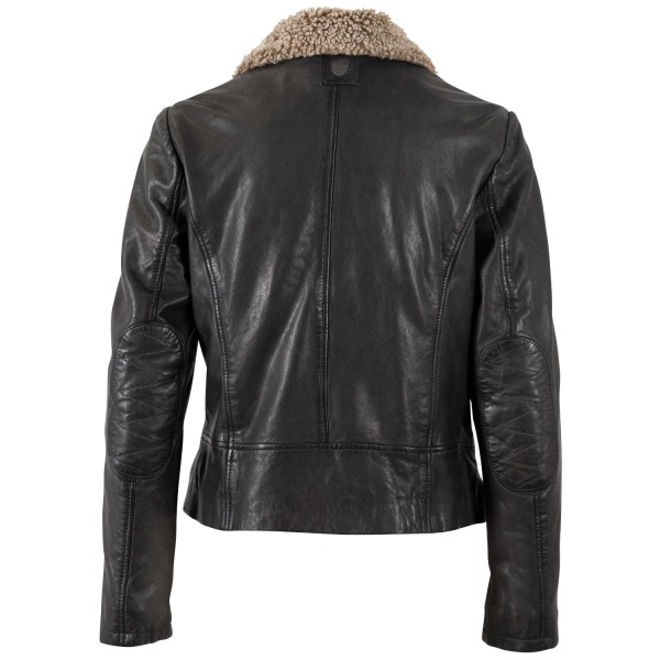 Kurtka skórzana damska Mauritius Ciemna oliwka MWElora