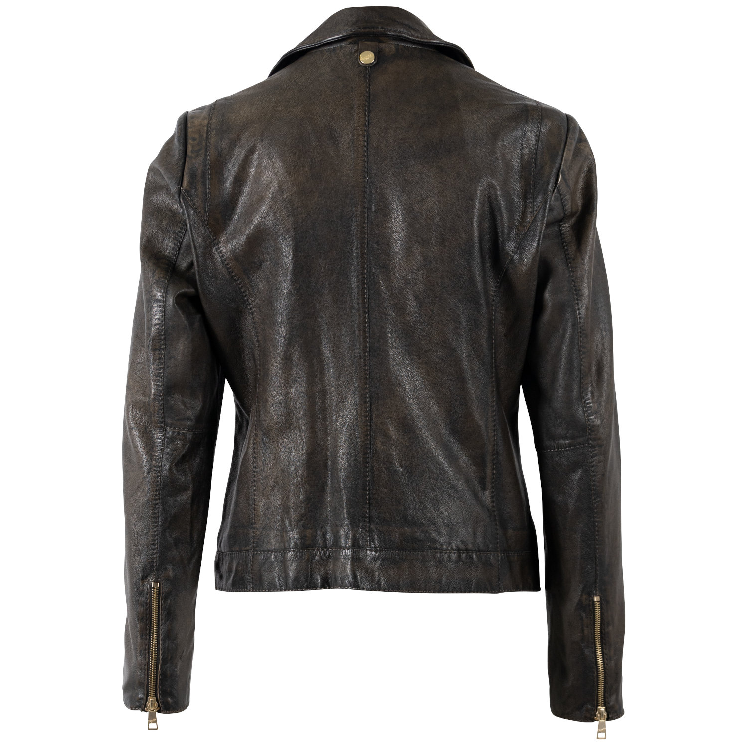 Kurtka skórzana damska Mauritius Antyczna czerń MWEvina – Kurtki skórzane