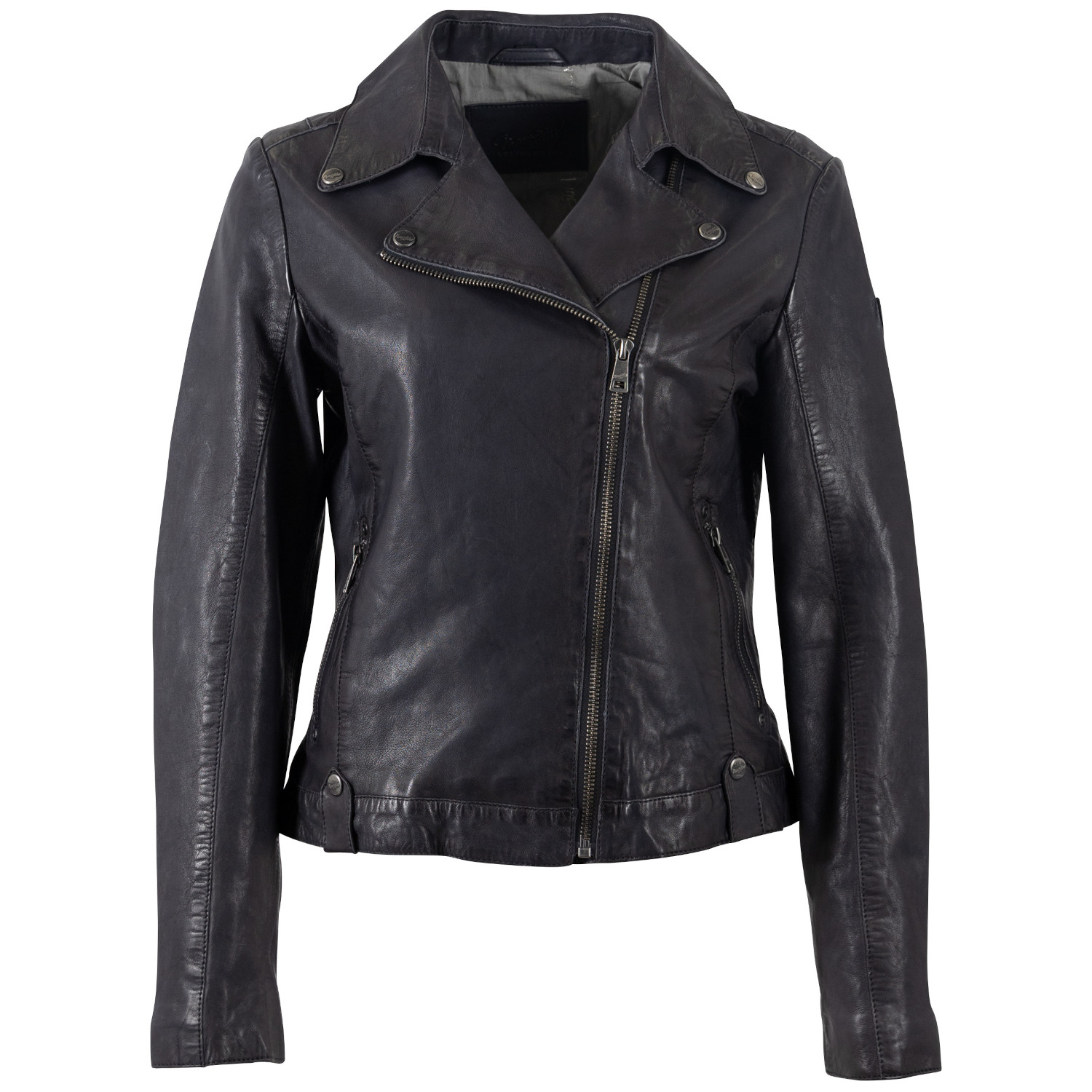 Kurtka skórzana damska Mauritius Ciemnogranatowa MWFarah – Kurtki skórzane