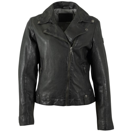 Kurtka skórzana damska Mauritius Ciemna oliwka MWFarah