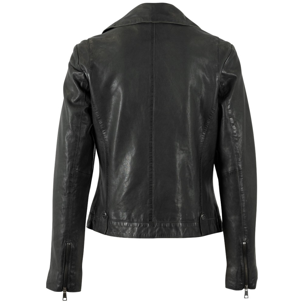 Kurtka skórzana damska Mauritius Ciemna oliwka MWFarah