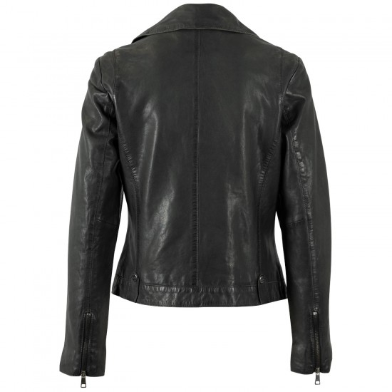 Kurtka skórzana damska Mauritius Ciemna oliwka MWFarah