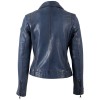 Kurtka skórzana damska Mauritius niebieska MWFarah – Kurtki skórzane