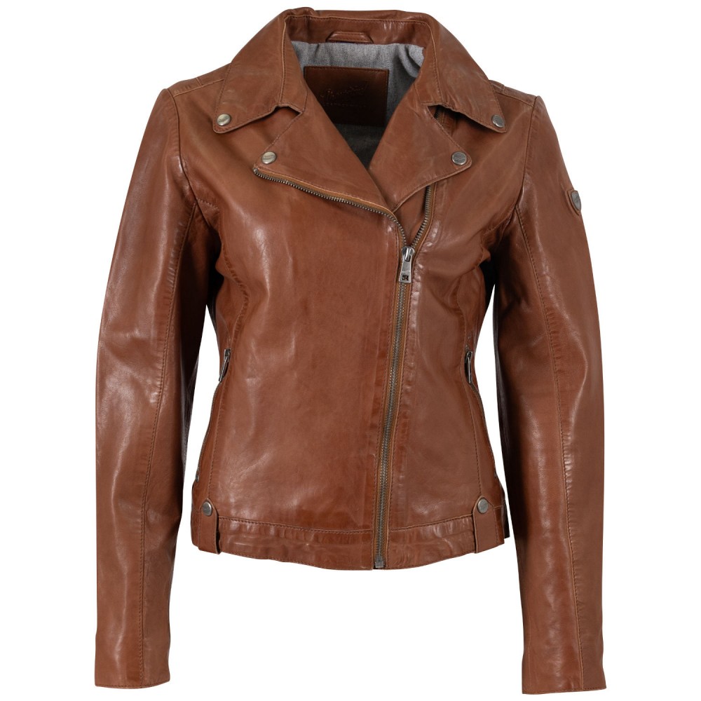 Kurtka skórzana damska Mauritius Cognac MWFarah - readytowear