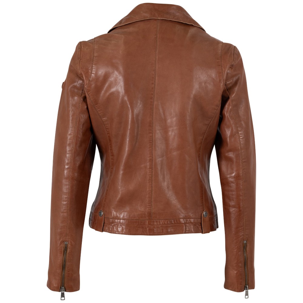 Kurtka skórzana damska Mauritius Cognac MWFarah - readytowear