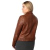 Kurtka skórzana damska Mauritius Cognac MWFarah – Kurtki skórzane