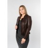Kurtka skórzana damska Mauritius brązowa MWFarah - readytowear