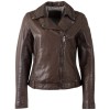 Kurtka skórzana damska Mauritius brązowa MWFarah – Kurtki skórzane