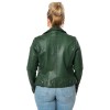 Kurtka skórzana damska Mauritius zielona MWFarah – Kurtki skórzane