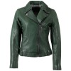 Kurtka skórzana damska Mauritius zielona MWFarah – Kurtki skórzane