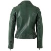 Kurtka skórzana damska Mauritius zielona MWFarah – Kurtki skórzane