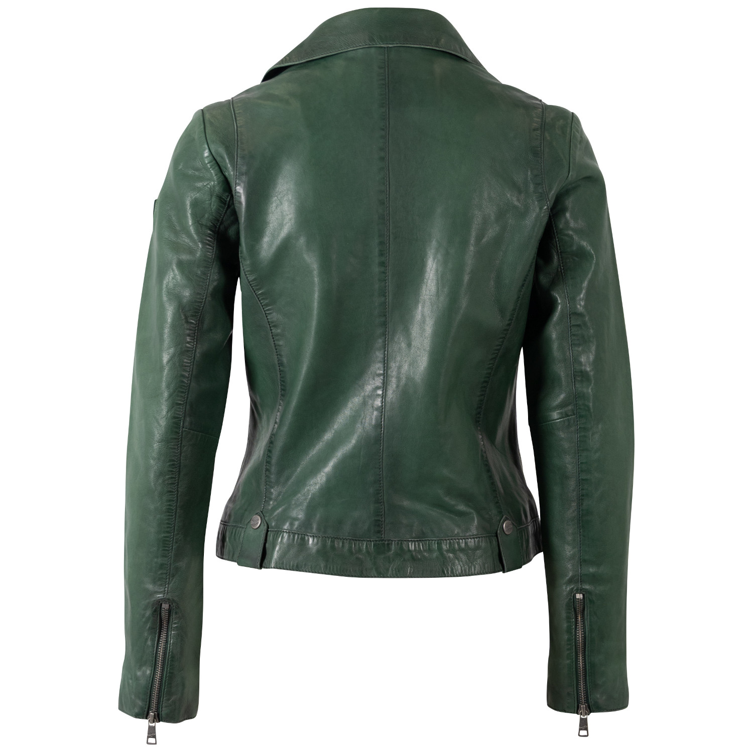 Kurtka skórzana damska Mauritius zielona MWFarah – Kurtki skórzane