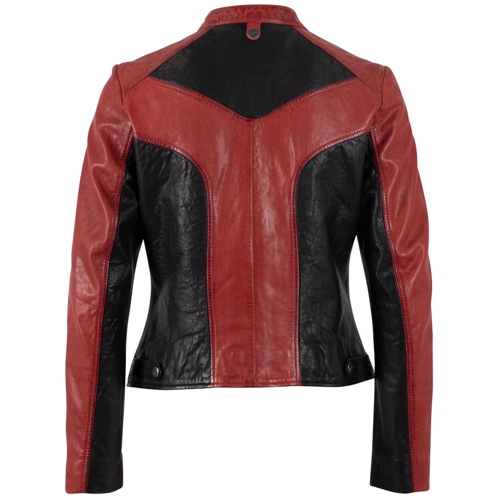 Kurtka skórzana damska Mauritius czerwona MWFastyness