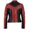 Kurtka skórzana damska Mauritius czerwona MWFastyness – Kurtki skórzane