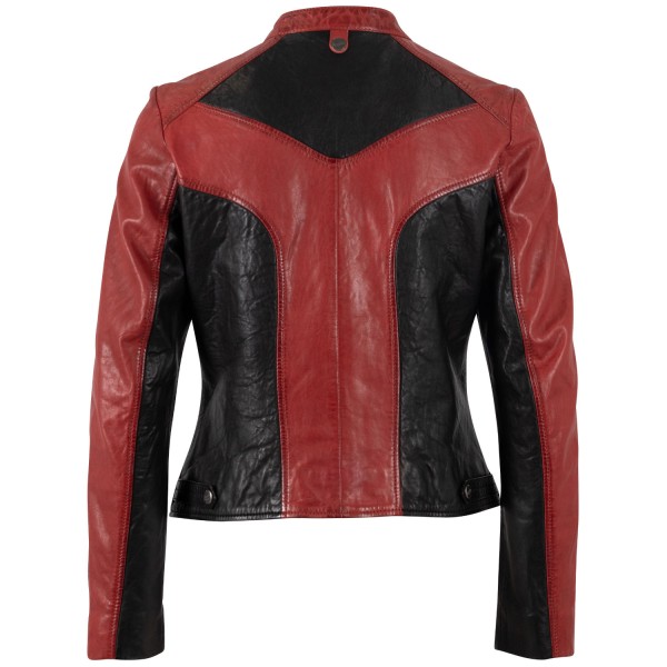 Kurtka skórzana damska Mauritius czerwona MWFastyness