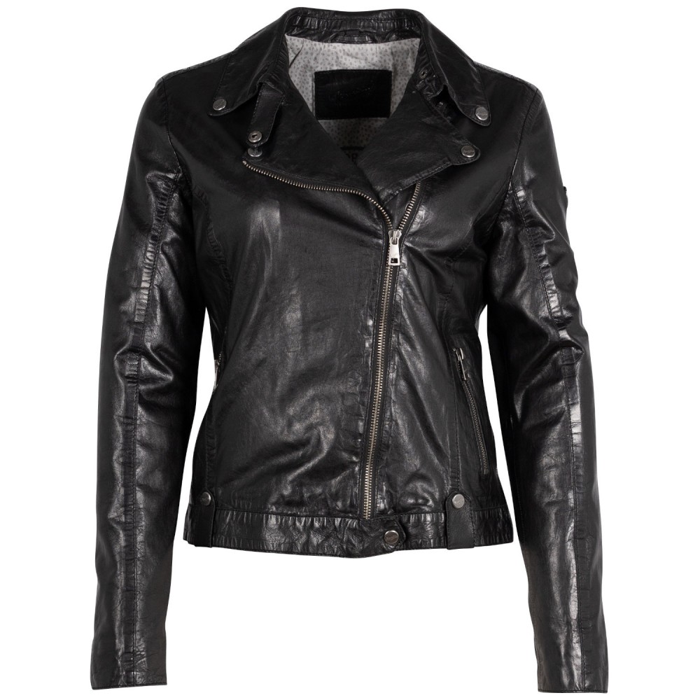 Kurtka skórzana damska Mauritius Czarna MWFayola - readytowear