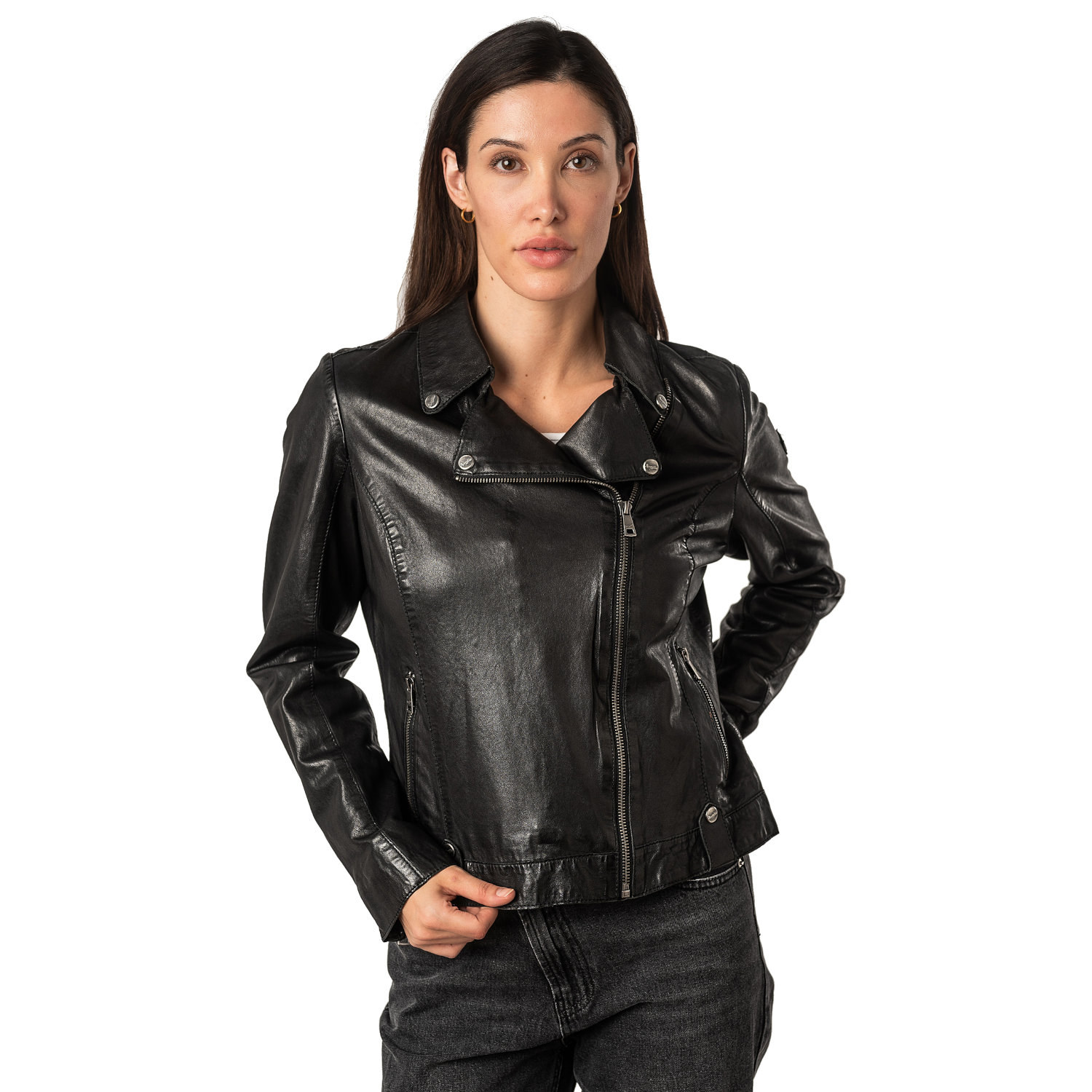 Kurtka skórzana damska Mauritius Czarna MWFayola – Kurtki skórzane Kurtka skórzana damska Mauritius Czarna MWFayola – Kurtki skórzane