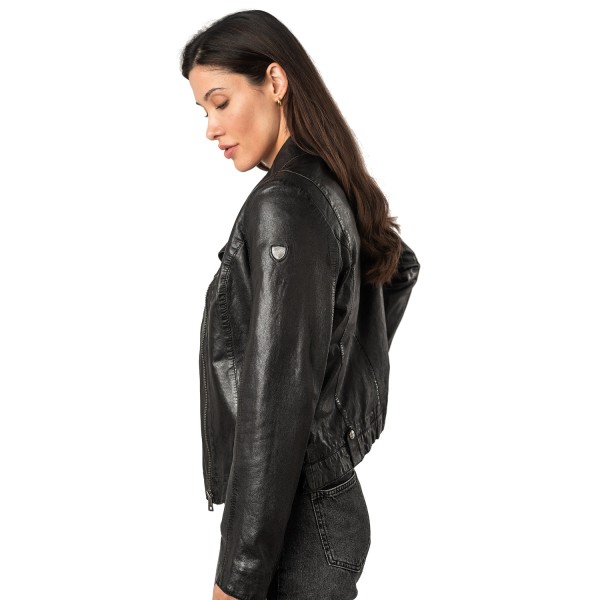 Kurtka skórzana damska Mauritius Czarna MWFayola Kurtka skórzana damska Mauritius Czarna MWFayola