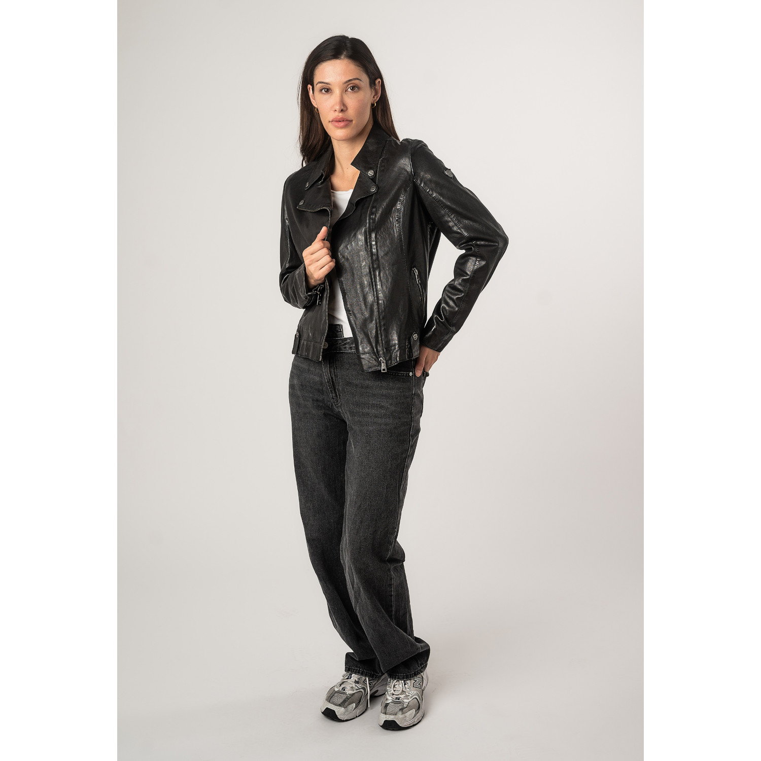 Kurtka skórzana damska Mauritius Czarna MWFayola – Kurtki skórzane Kurtka skórzana damska Mauritius Czarna MWFayola – Kurtki skórzane