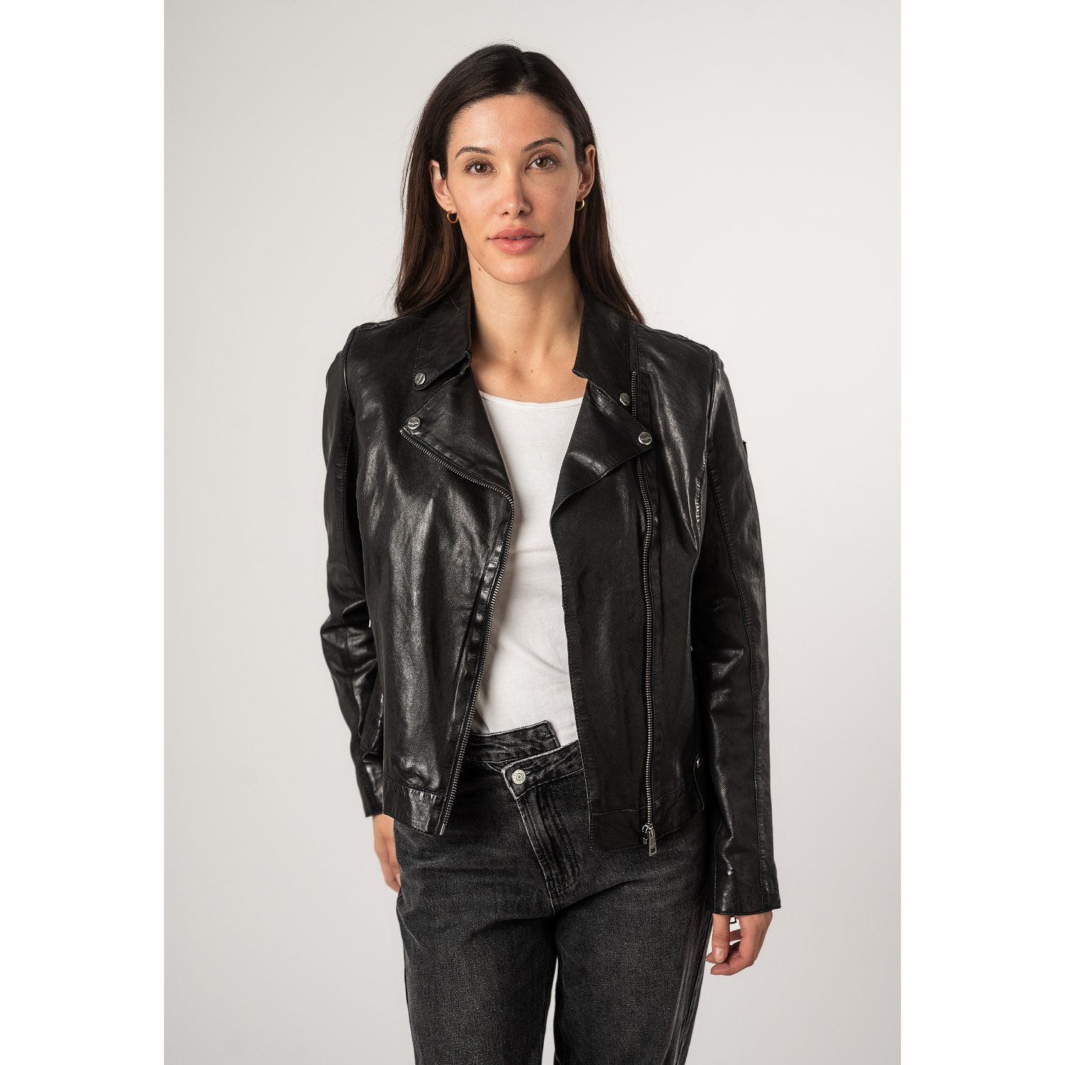 Kurtka skórzana damska Mauritius Czarna MWFayola – Kurtki skórzane Kurtka skórzana damska Mauritius Czarna MWFayola – Kurtki skórzane