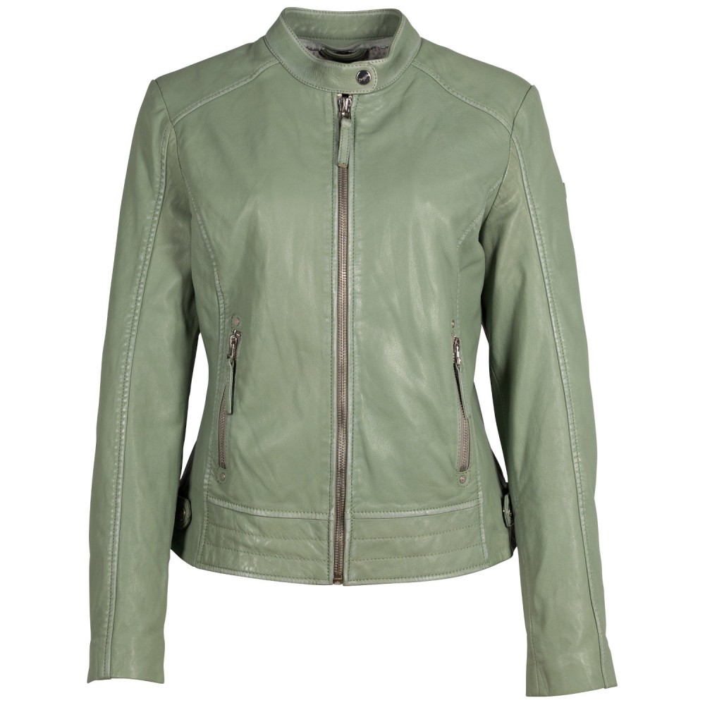 Kurtka skórzana damska Mauritius Miętowa zieleń MWFilla - readytowear