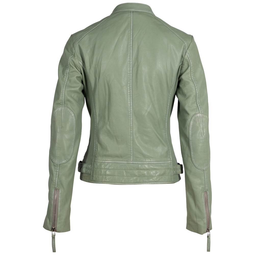 Kurtka skórzana damska Mauritius Miętowa zieleń MWFilla - readytowear