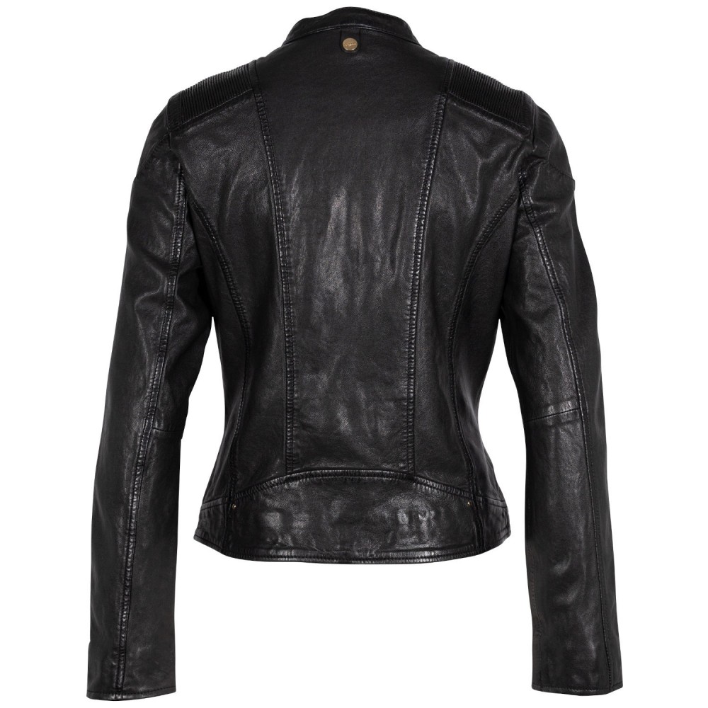Kurtka skórzana damska Mauritius Czarna MWFjola - readytowear