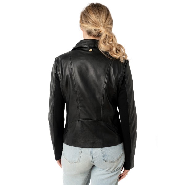 Kurtka skórzana damska Mauritius Czarna MWFylli