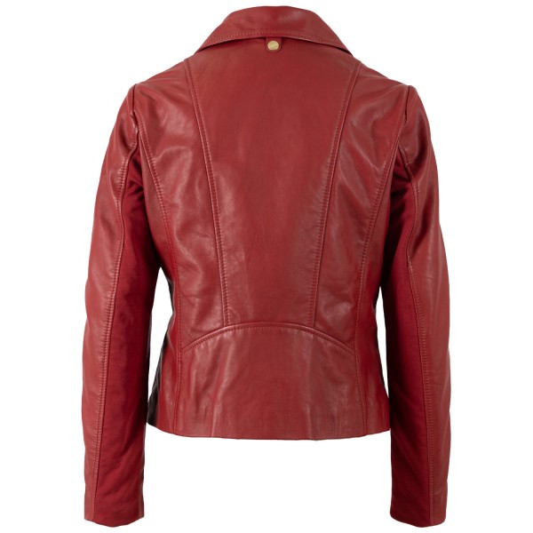 Kurtka skórzana damska Mauritius czerwona MWFylli