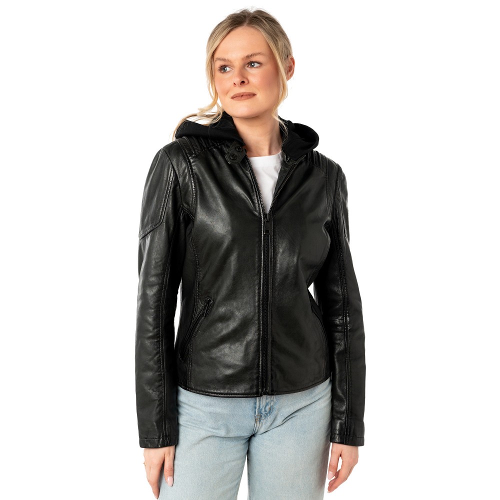 Kurtka skórzana damska Mauritius Ciemnozielona MWGianna