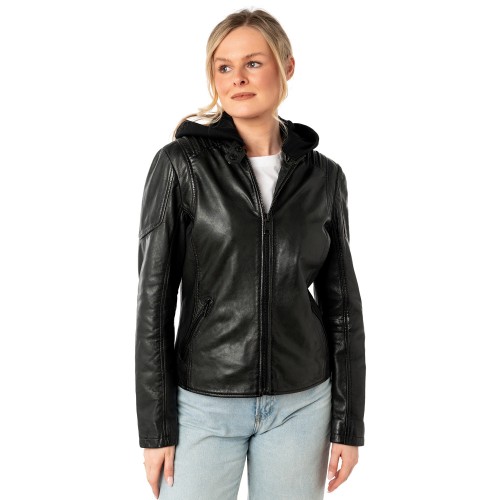 Kurtka skórzana damska Mauritius Ciemnozielona MWGianna