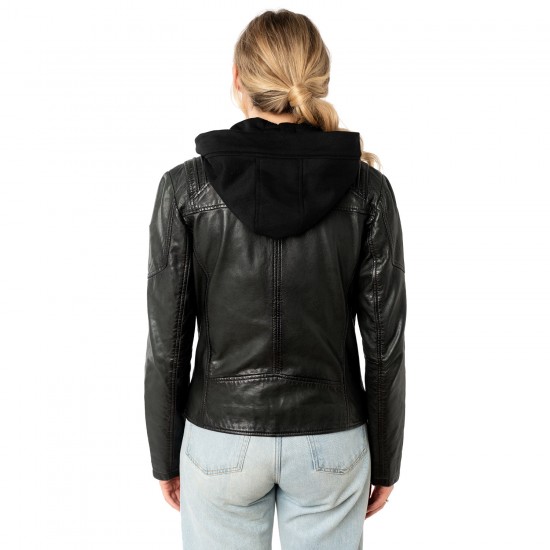 Kurtka skórzana damska Mauritius Ciemnozielona MWGianna